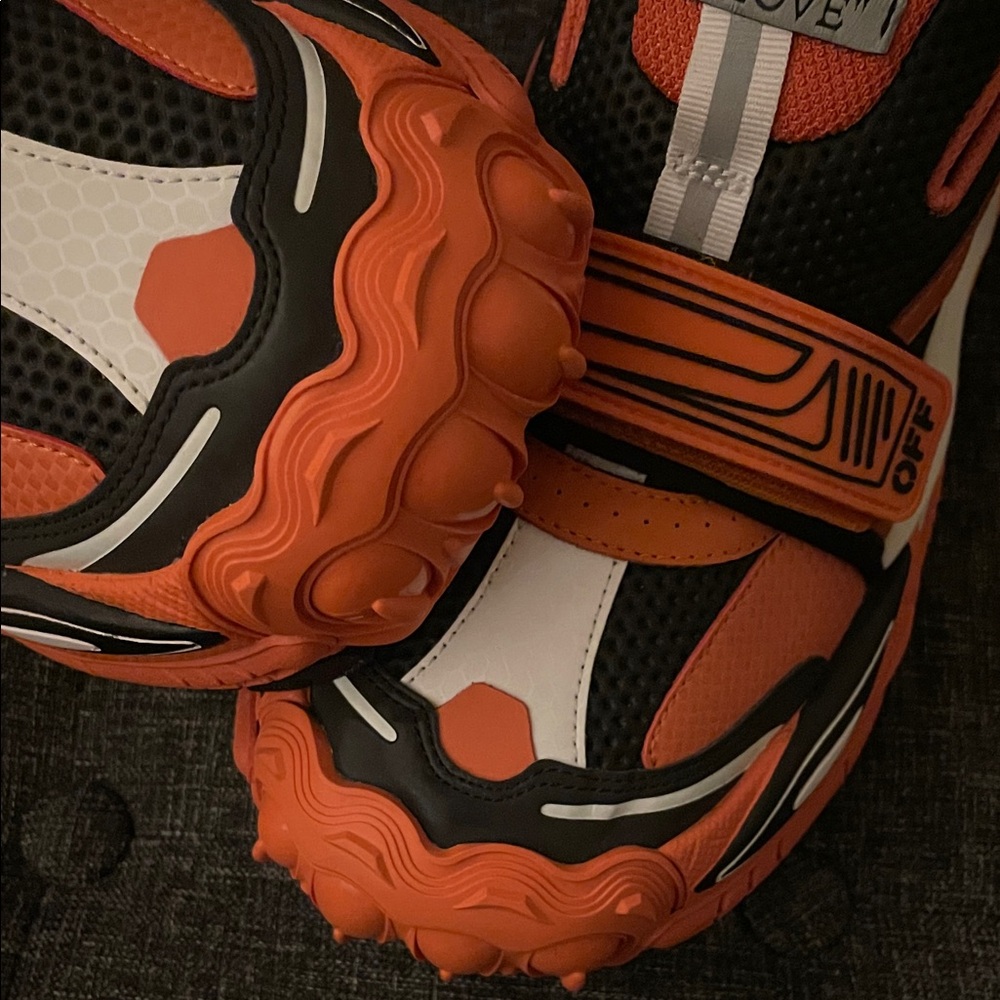 Off-White Orange and Black Sneakers